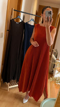 Vestido plissado