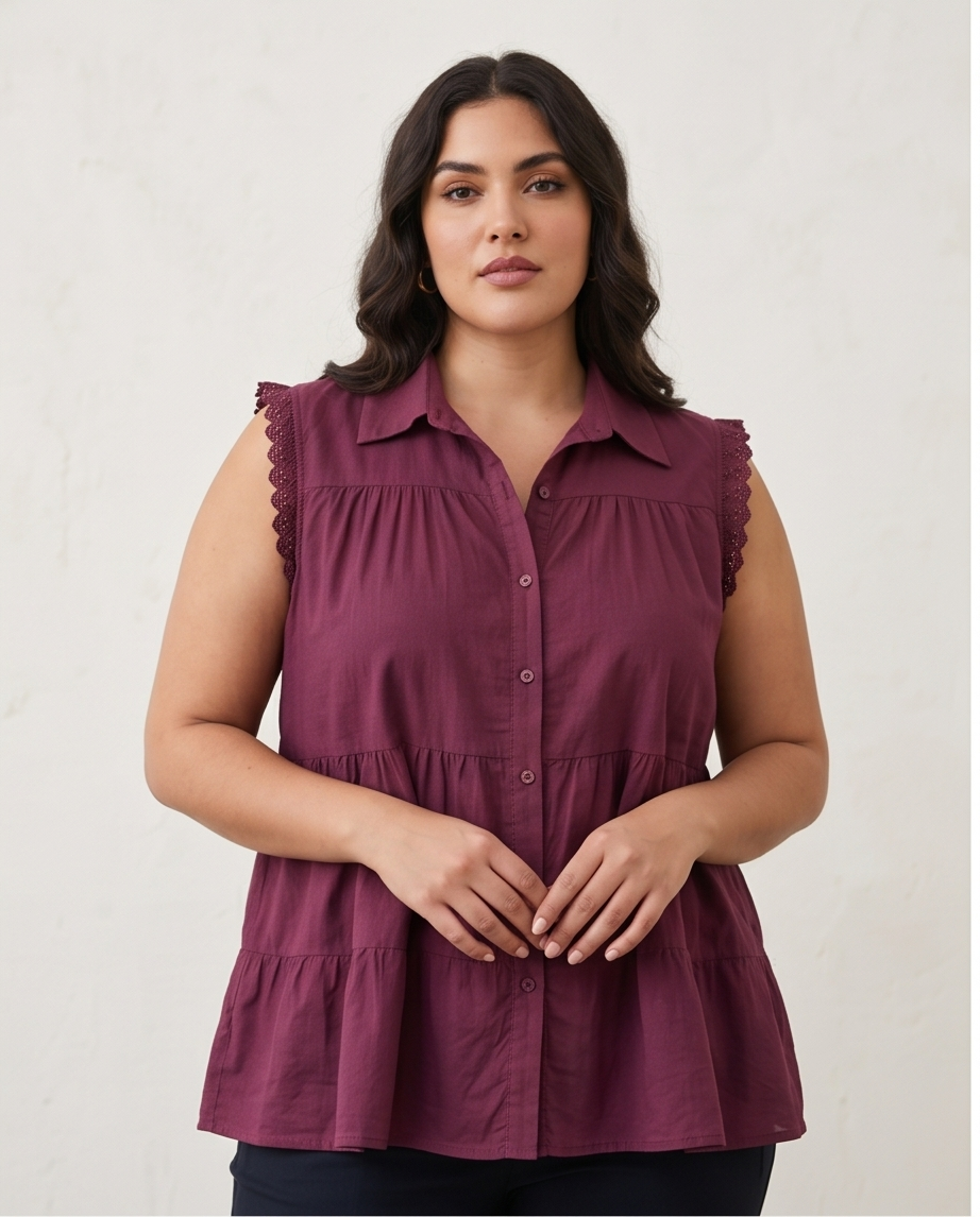 Blusa a vestir ATÉ XXL