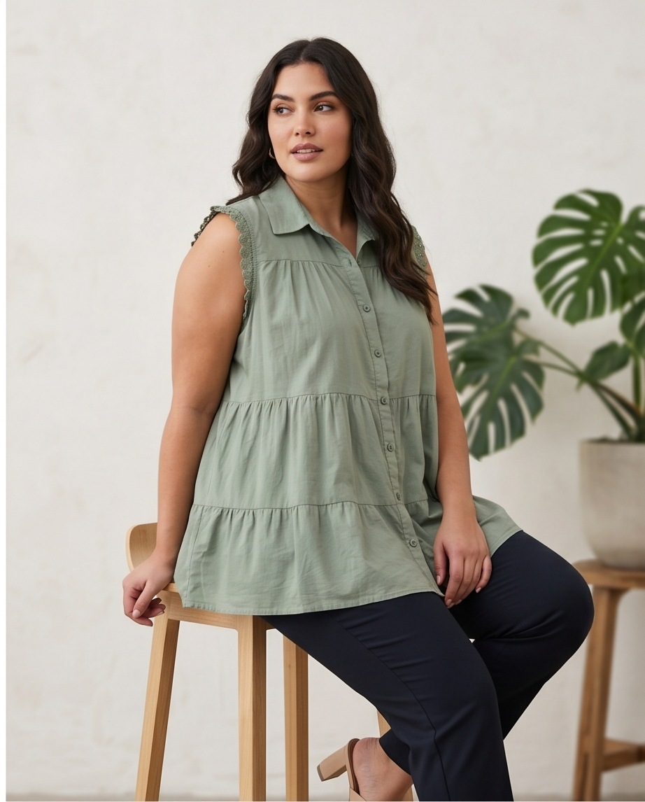 Blusa a vestir ATÉ XXL