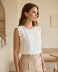 Blusa a vestir até ao L